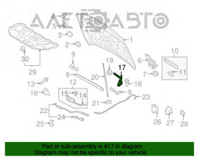 Capota stângă a Audi Q5 8R 09-17, nouă, originală OEM