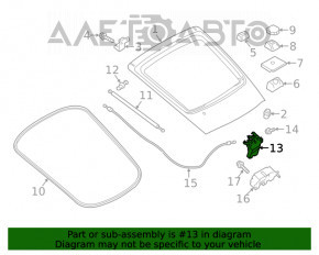 Broască portbagaj Audi Q5 8R 09-17 nou OEM original