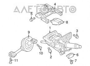 Рулевой карданчик Audi Q5 8R 09-17