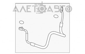 Conducta de aer condiționat condensator-compresor Audi A4 B8 13-16 restilizat 2.0T