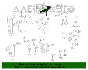 Mânerul ușii exterioare față stânga Audi A4 B8 08-16