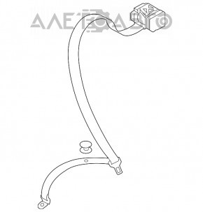 Centura de siguranță spate stânga pentru Audi A4 B8 08-16, culoare bej, pentru curățare chimică