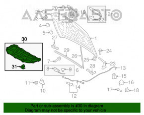 Izolarea capotei Audi A4 B8 08-16