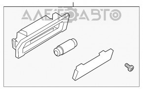 Lumina spate stânga a barei de protecție Ford Flex 09-19