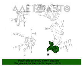 Pernele motorului spate Ford Fiesta 11-19 1.6