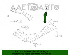 Suport protecție podea spate stânga Audi A4 B9 17-