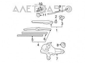 Duza de spalat geamurile din spate pentru Toyota Prius 2004-2009