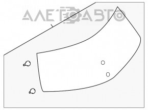 Geam spate portbagaj Nissan Leaf 11-17