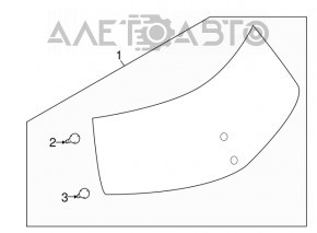 Geam spate portbagaj Nissan Leaf 11-17