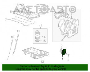 Шкив коленвала Chevrolet Equinox 10-17 2,4 OEM