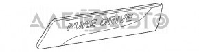 Emblema cu inscripția PURE DRIVE de pe ușa portbagajului Nissan Versa Note 13-19.