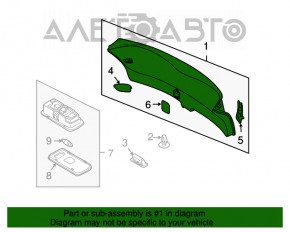 Capacul portbagajului pentru Infiniti FX35 FX45 03-08 bej