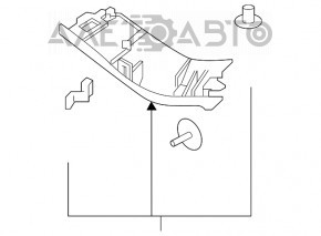 Capacul portbagajului dreapta Infiniti QX30 17- negru