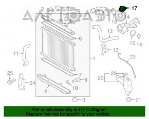 Termostat pentru Lexus ES350 07-12, nou, original OEM.