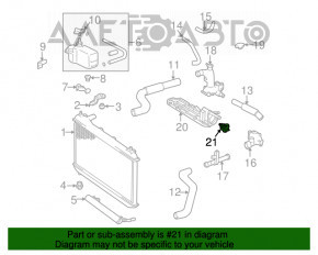 Termostat Lexus RX300 RX330 04-06 nou original OEM