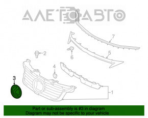 Эмблема решетки радиатора Lexus CT200h 11-13 дорест