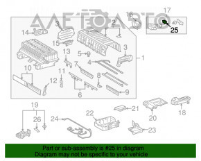 Verificarea bateriei pentru Toyota Highlander 08-13 hibrid.