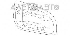 Elementul oglindă dreapta Subaru Outback 10-14