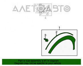 Capacul aripii fata stanga Subaru XV Crosstrek 13-17