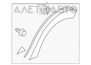 Capacul aripii spate dreapta Subaru XV Crosstrek 13-17, nou, original OEM