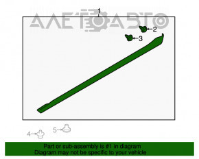 Pragul drept Subaru XV Crosstrek 13-17 structura