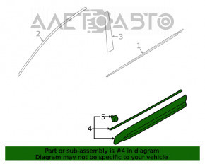 Capac usa fata stanga Subaru Forester 19- SK negru nou OEM original