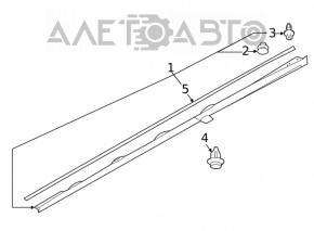 Prag dreapta Subaru Forester 19- SK structura noua originala OEM