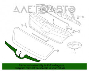 Grila radiatorului Subaru XV Crosstrek 13-17