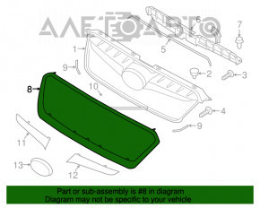 Обрамление решетки радиатора Subaru XV Crosstrek 13-17