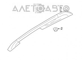 Balustradele longitudinale Subaru XV Crosstrek 13-17