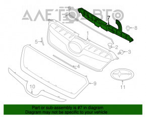 Кронштейн решетки радиатора Subaru XV Crosstrek 13-17