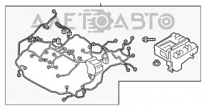 Проводка подкапотная с блоком предохранителей Hyundai Tucson 16-18 2.0 AWD