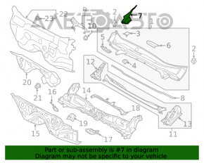 Garnitura grilei stergatoarelor dreapta Subaru Forester 19- SK