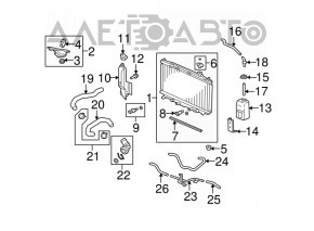 Suportul de prindere a bara de susținere a capotei pentru Honda CRV 17-22, nou, original OEM.