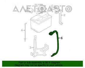 Bateria negativă a acumulatorului Hyundai Sonata 11-15 hibrid.