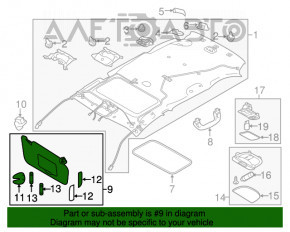 Capota dreapta Subaru Legacy 15-19 gri