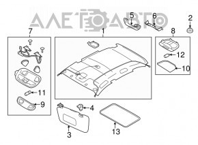 Козырек правый Subaru XV Crosstrek 13-17