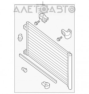 Radiatorul condensatorului de aer condiționat Nissan Sentra 13-19 1.8