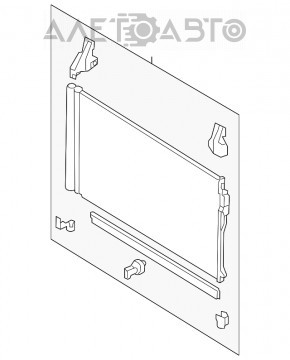 Radiatorul condensatorului de aer condiționat Infiniti Q50 14-15 3.7