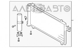 Radiatorul condensatorului de aer condiționat Nissan 350z