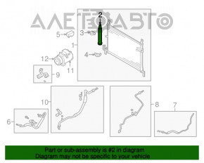 Радиатор кондиционера конденсер Nissan Rogue 07-12