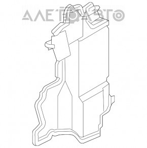 Deflectorul radiatorului drept pentru Infiniti Q50 14-15 3.7 are o prindere ruptă și o fisură.