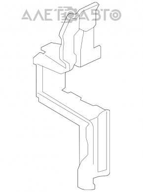 Deflectorul radiatorului stânga pentru Infiniti G25 G37 4d 10-13