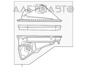 Corpul filtrului de aer Chevrolet Camaro 16- 2.0