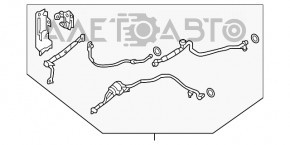 Tubulatura cu supapa a conditionerului de aer asamblata pentru Nissan Leaf 13-17