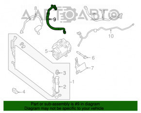 Compresorul de aer condiționat al Nissan Leaf 13-17