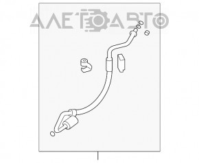 Tubul de aer condiționat din fier/cauciuc cu rezervor pentru Infiniti G25 G35 G37 4d 06-14.