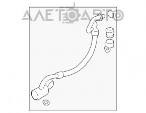 Teava aer conditionat compresor-incalzitor primul Infiniti Q50 14-15 3.7 nou original OEM