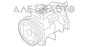 Compresorul de aer condiționat pentru Infiniti Q50 16- 3.0