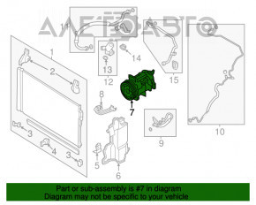 Compresorul de aer condiționat pentru Infiniti Q50 16- 3.0